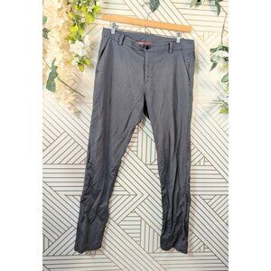 Lululemon Men Pants Slim Gray Performance Commission ABC Sz 34 READ FLAW